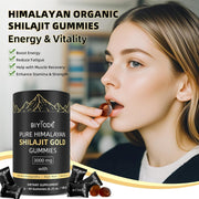 Biyode Pure Himalayan Shilajit Gold Gummies 100% Natural Organic 60 Gummies