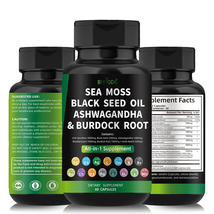 Boost Immunity Gut and Energy Super Food Customized Seaweed Supplement - Biyode