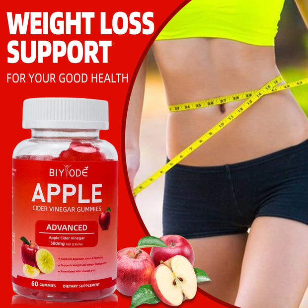 APPLE CIDER VINEGAR GUMMIES,WEIGHT LOSS,DELICIOUS,VITAMIN GUMMIES - Biyode