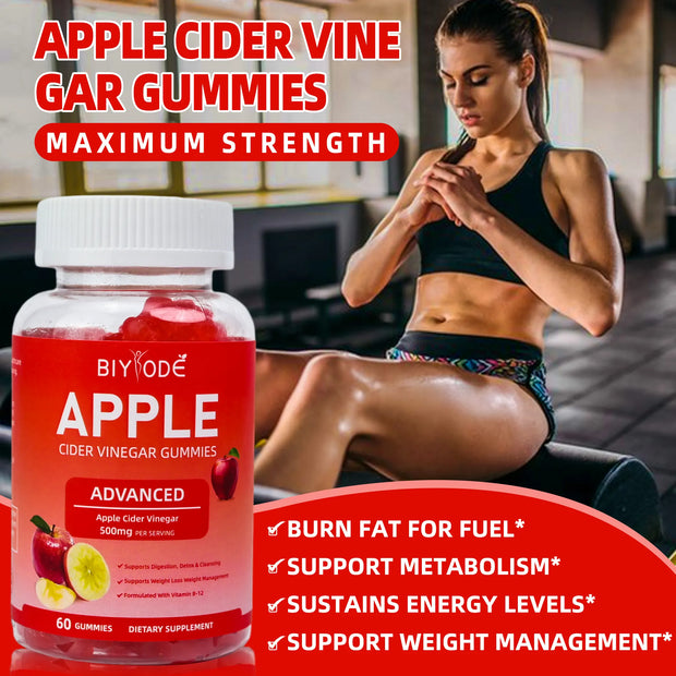 APPLE CIDER VINEGAR GUMMIES,WEIGHT LOSS,DELICIOUS,VITAMIN GUMMIES - Biyode