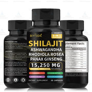 Natural Himalayan brain memory immune support shilajit capsule - Biyode