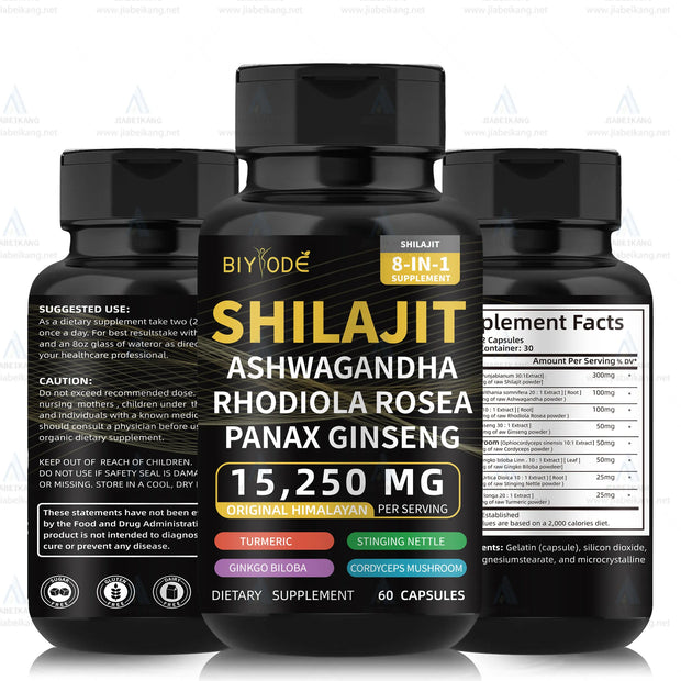 Natural Himalayan brain memory immune support shilajit capsule - Biyode